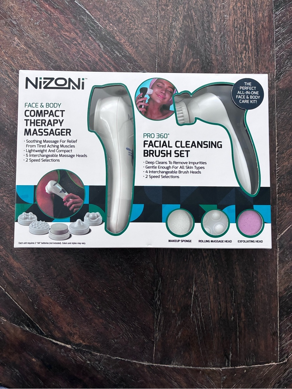 NEW! Facial Cleansing Brush Set AND Therapy Massager